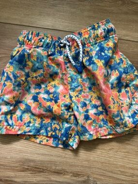 art class Blue Lined Tie-Dye Swim Shorts